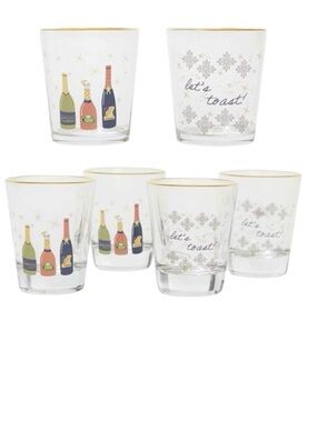 Chic & Tonic Party Cocktail Glassware Set of Four.